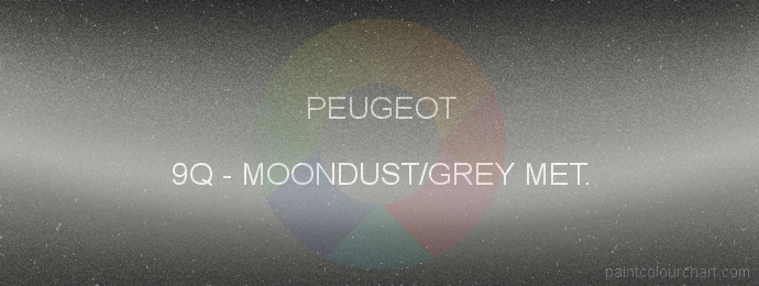 Peugeot paint 9Q Moondust/grey Met.