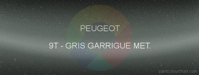 Peugeot paint 9T Gris Garrigue Met.