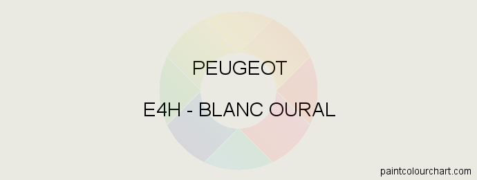 Peugeot paint E4H Blanc Oural