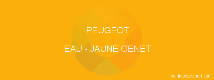 Peugeot paint EAU Jaune Genet