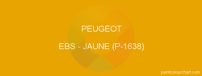 Peugeot paint EBS Jaune (p-1638)