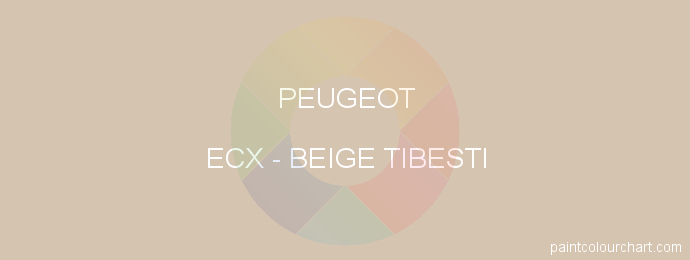 Peugeot paint ECX Beige Tibesti