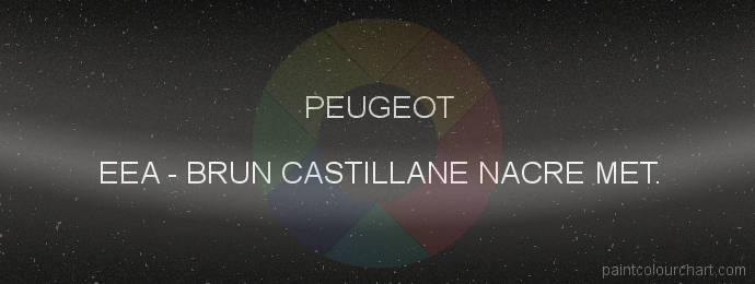 Peugeot paint EEA Brun Castillane Nacre Met.