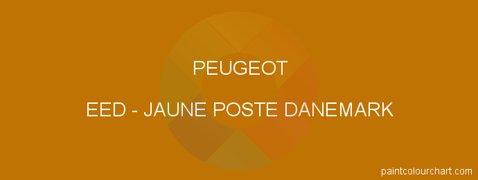 Peugeot paint EED Jaune Poste Danemark