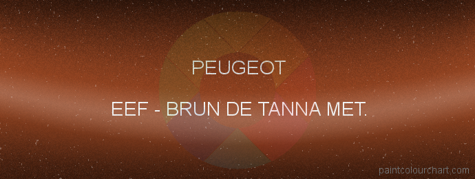 Peugeot paint EEF Brun De Tanna Met.