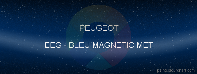 Peugeot paint EEG Bleu Magnetic Met.