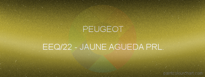 Peugeot paint EEQ/22 Jaune Agueda Prl.