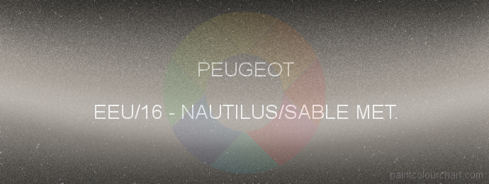 Peugeot paint EEU/16 Nautilus/sable Met.