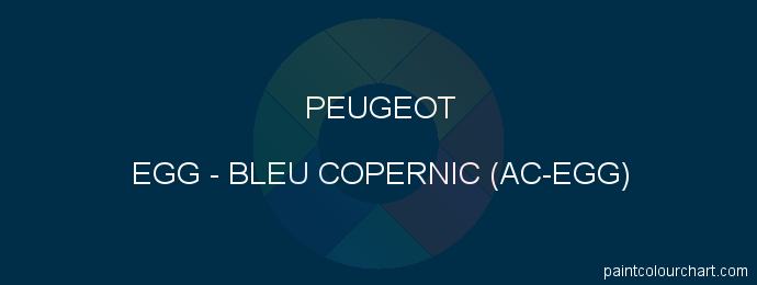 Peugeot paint EGG Bleu Copernic (ac-egg)