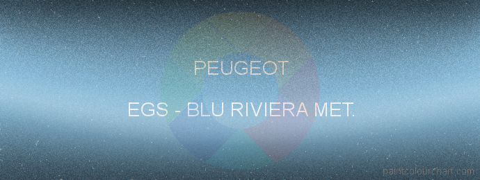 Peugeot paint EGS Blu Riviera Met.