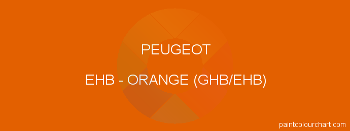 Peugeot paint EHB Orange (ghb/ehb)