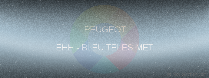 Peugeot paint EHH Bleu Teles Met.