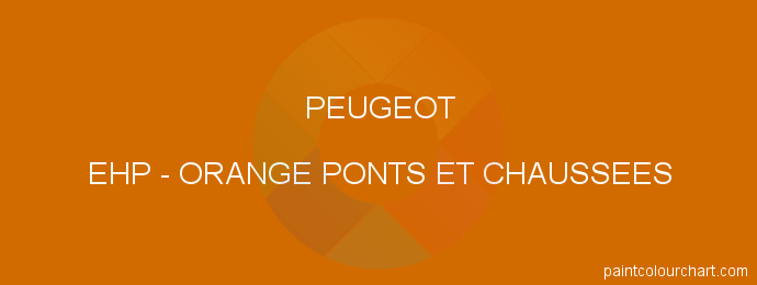 Peugeot paint EHP Orange Ponts Et Chaussees