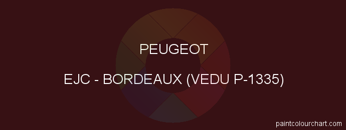 Peugeot paint EJC Bordeaux (vedu P-1335)