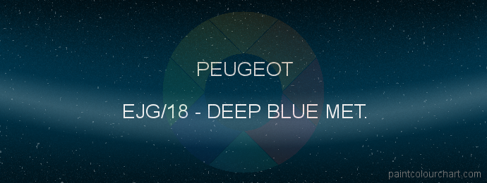 Peugeot paint EJG/18 Deep Blue Met.