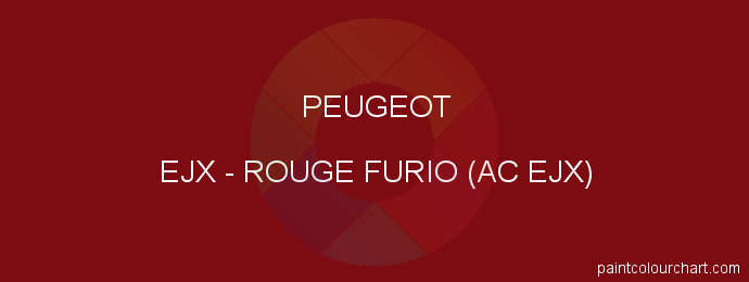 Peugeot paint EJX Rouge Furio (ac Ejx)