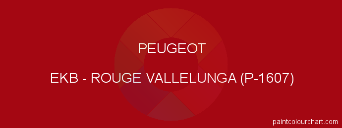 Peugeot paint EKB Rouge Vallelunga (p-1607)