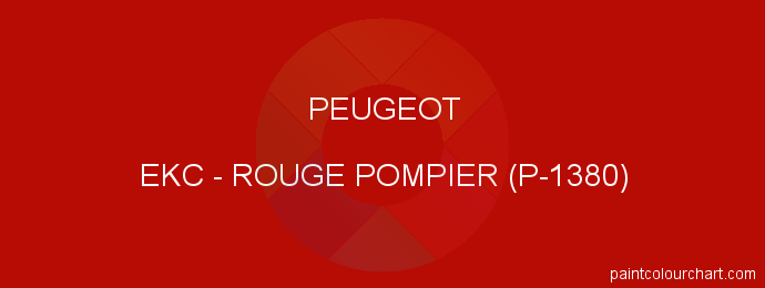 Peugeot paint EKC Rouge Pompier (p-1380)