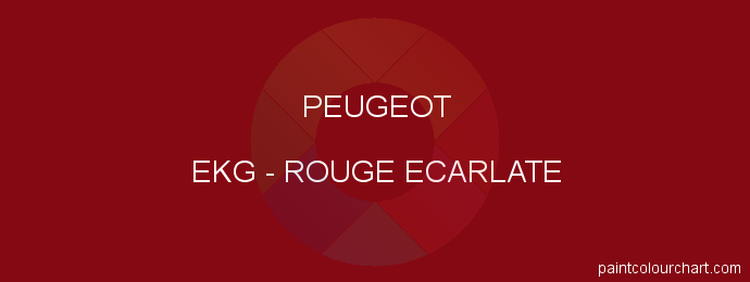 Peugeot paint EKG Rouge Ecarlate
