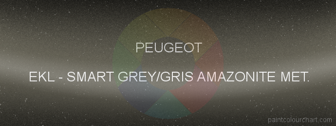 Peugeot paint EKL Smart Grey/gris Amazonite Met.