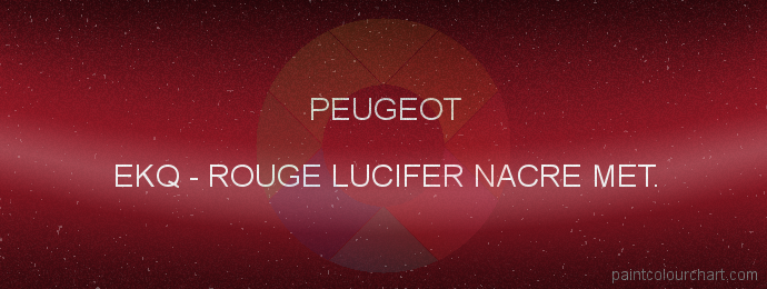 Peugeot paint EKQ Rouge Lucifer Nacre Met.