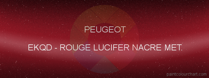 Peugeot paint EKQD Rouge Lucifer Nacre Met.
