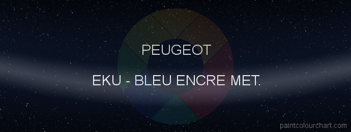 Peugeot paint EKU Bleu Encre Met.