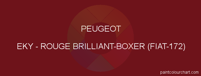 Peugeot paint EKY Rouge Brilliant-boxer (fiat-172)