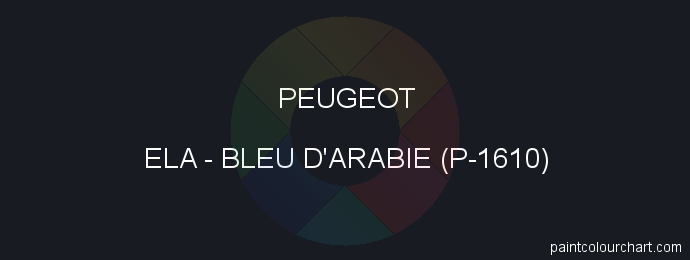 Peugeot paint ELA Bleu D'arabie (p-1610)