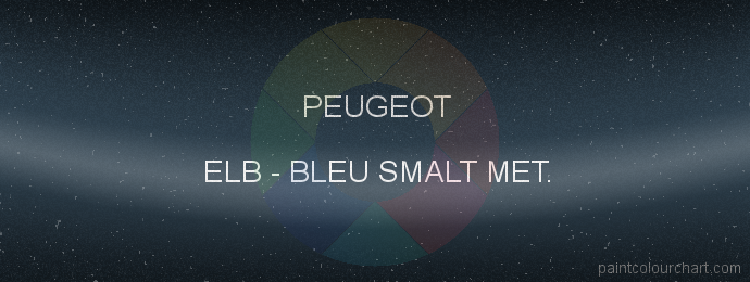 Peugeot paint ELB Bleu Smalt Met.
