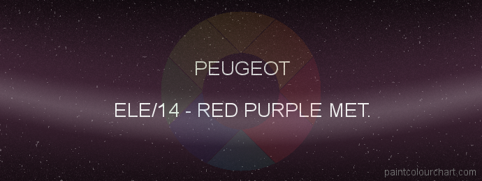 Peugeot paint ELE/14 Red Purple Met.