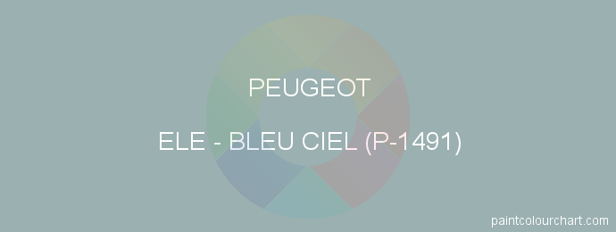 Peugeot paint ELE Bleu Ciel (p-1491)