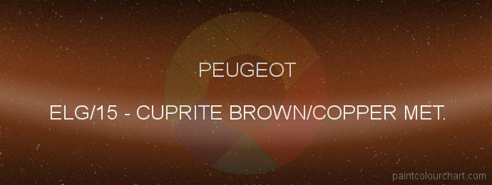 Peugeot paint ELG/15 Cuprite Brown/copper Met.