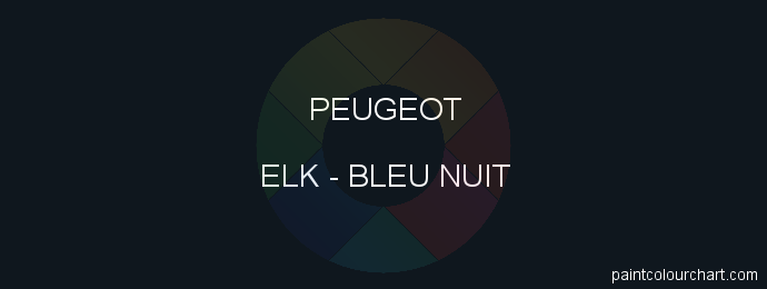 Peugeot paint ELK Bleu Nuit