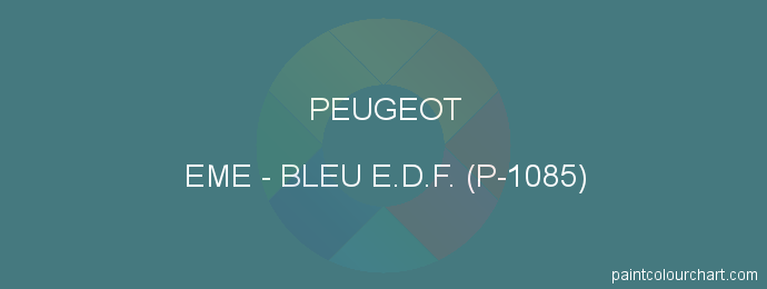 Peugeot paint EME Bleu E.d.f. (p-1085)