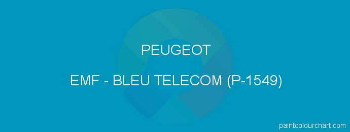 Peugeot paint EMF Bleu Telecom (p-1549)