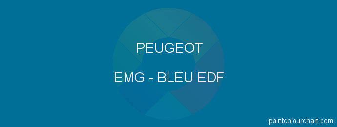 Peugeot paint EMG Bleu Edf