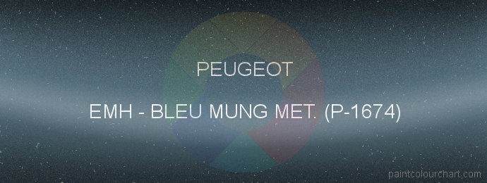 Peugeot paint EMH Bleu Mung Met. (p-1674)