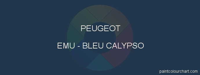 Peugeot paint EMU Bleu Calypso