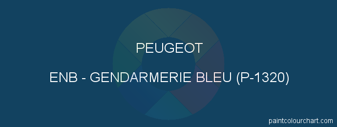 Peugeot paint ENB Gendarmerie Bleu (p-1320)