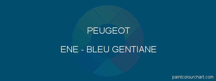 Peugeot paint ENE Bleu Gentiane