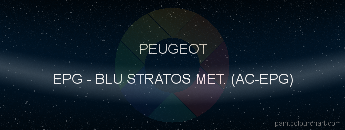 Peugeot paint EPG Blu Stratos Met. (ac-epg)