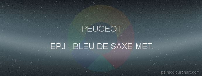 Peugeot paint EPJ Bleu De Saxe Met.