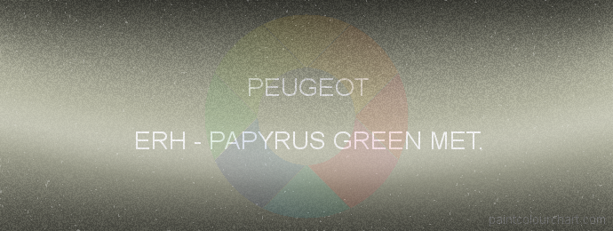 Peugeot paint ERH Papyrus Green Met.