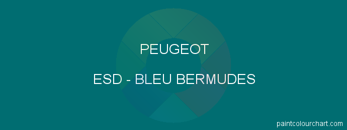 Peugeot paint ESD Bleu Bermudes