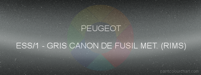 Peugeot paint ESS/1 Gris Canon De Fusil Met. (rims)