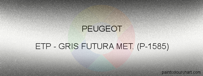 Peugeot paint ETP Gris Futura Met. (p-1585)