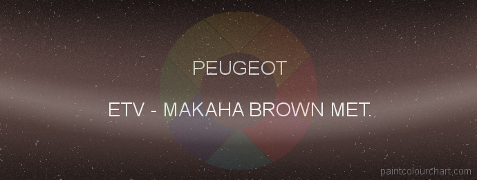 Peugeot paint ETV Makaha Brown Met.