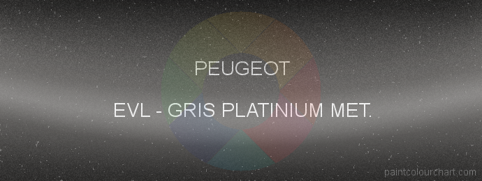 Peugeot paint EVL Gris Platinium Met.