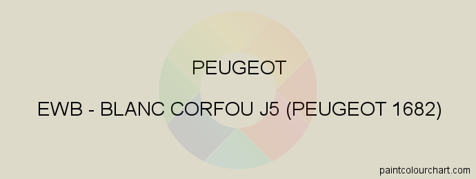 Peugeot paint EWB Blanc Corfou J5 (peugeot 1682)